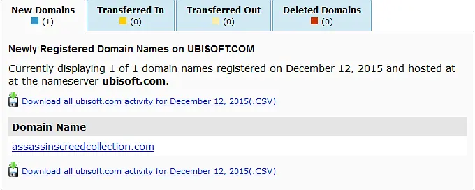 Ubisoft domain registration hints at upcoming Assassin's Creed bundle