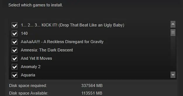 Steam update includes new UI to install 'multiple games at once'
