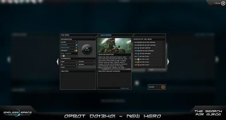 Endless Space gains a fifth free add-on, Search for Auriga now out