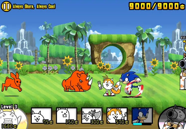 Battle Cats and Sonic The Hedgehog Create Memorable Team Up On Mobile