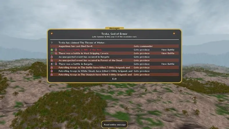 Accessibility and aesthetics? Nope. The only thing here is gods and strategy and dragons and stuff!