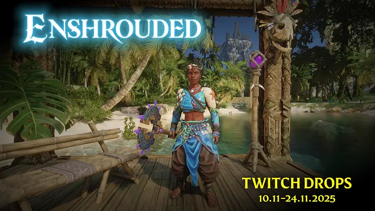 Enshrouded Twitch Drops 2025 - Siren Seeker set up for grabs in November