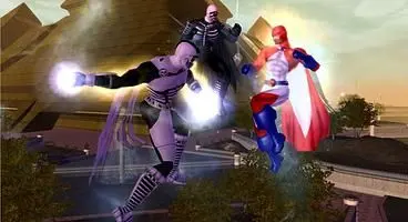 A city packed with bulging muscles, ambiguous spandex suits and a “blast now, ask questions later” justice policy.
