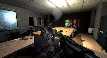 If you've never had the pleasure of becoming one of the 'F.E.A.R.' squad members before, the game essentially plays out as a horror-shooter in a series of fairly bland office.