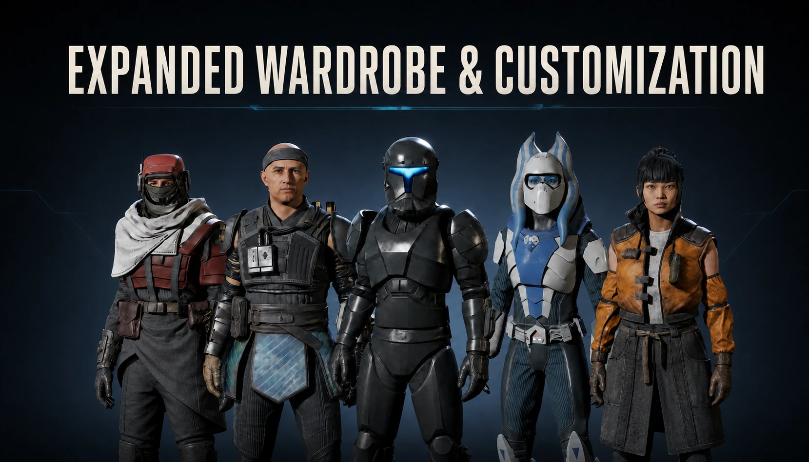 Expanded outfit options for custom Operators