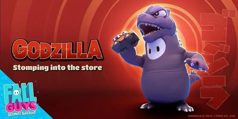 Fall Guys Turns Godzilla Into A Jelly Bean Next Week