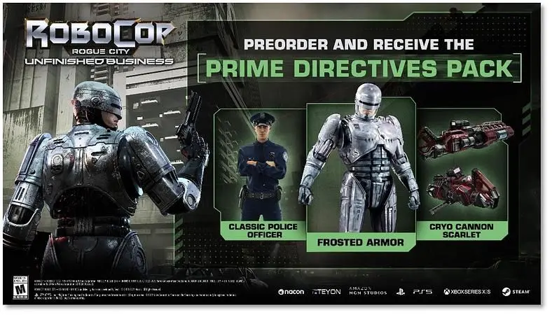 Pre-orders open for RoboCop Rogue City - Unfinished Business as it unveils new Protagonists