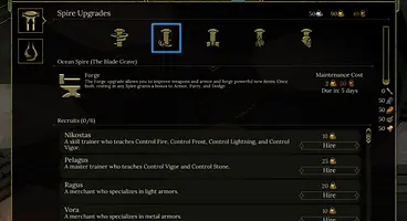Tyranny - Stronghold Mechanics & Spire Upgrades