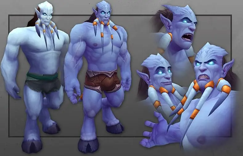 Warlords of Draenor's new male draenei model is impressively buff