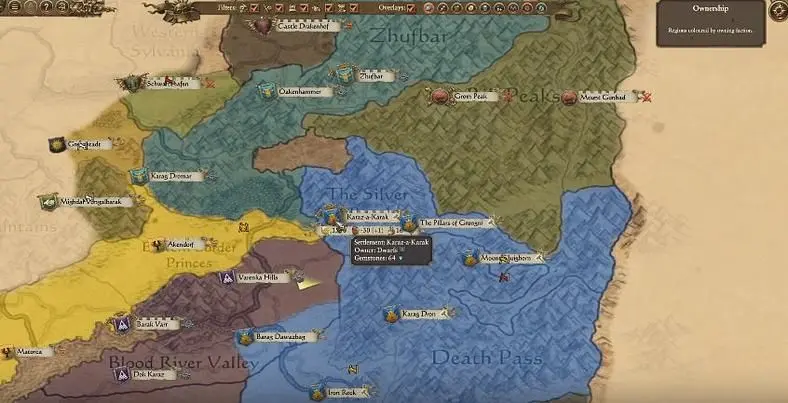 A new campaign gameplay video shows off the Dwarf faction in Total War: Warhammer