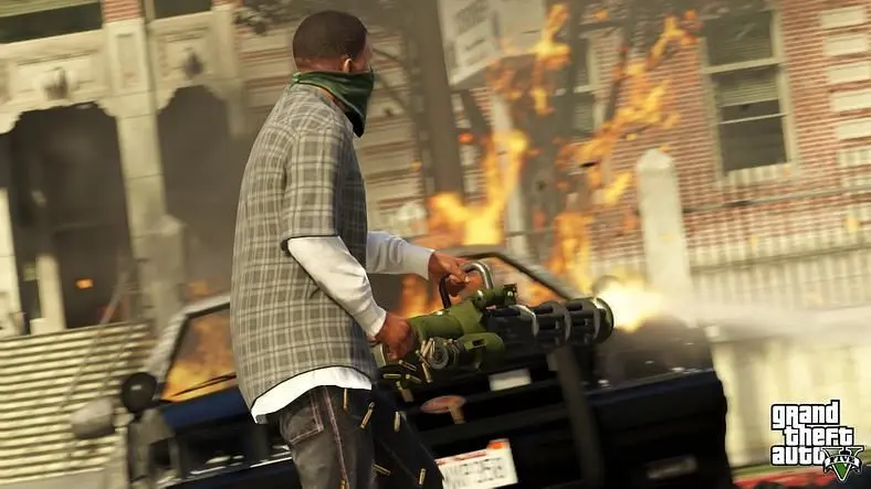 Rockstar North posts 10 new GTA V screens, skydiving and miniguns