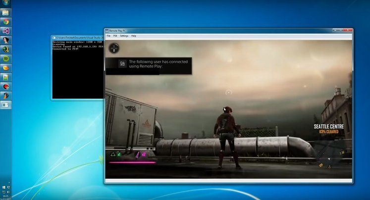 PlayStation 4 remote play adapted for PC