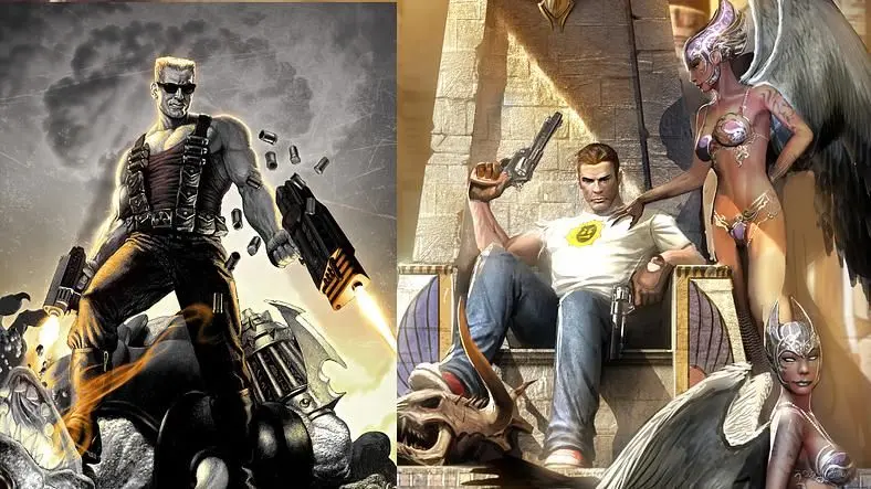 Duke Nukem and Serious Sam in a game together for the first time