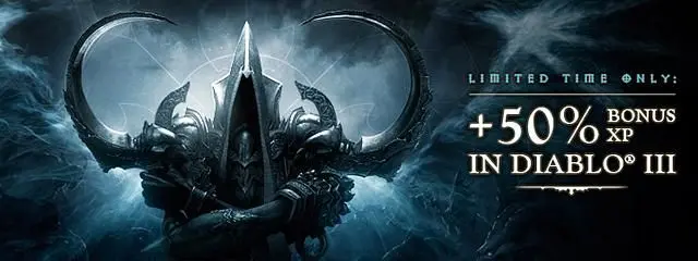 Blizzard run 50% bonus XP community event this weekend for Diablo III