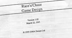 Original GTA design specs posted, was known as 'Race'n'Chase'