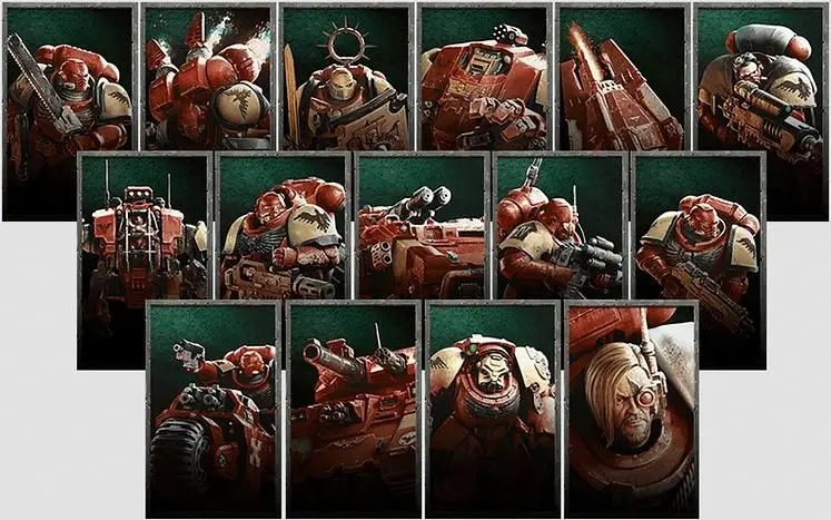 Dawn of War 4 Space Marine Blood Ravens Units Roster