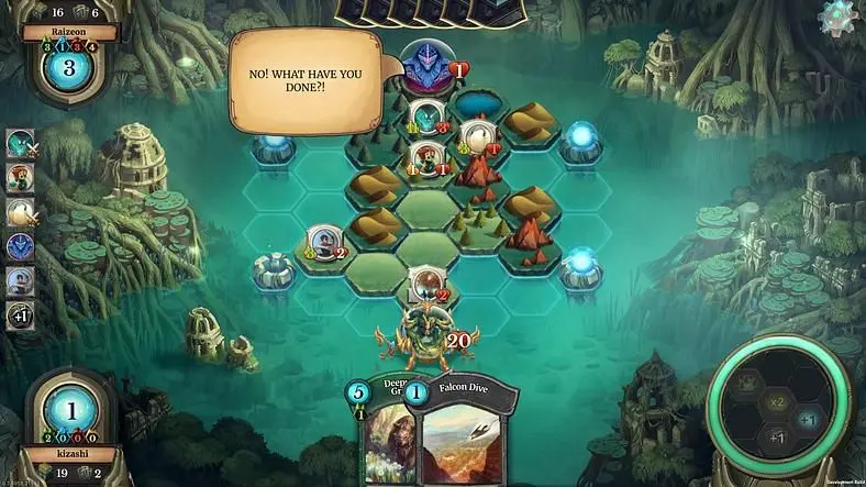 Faeria gets a single-player campaign and goes free today