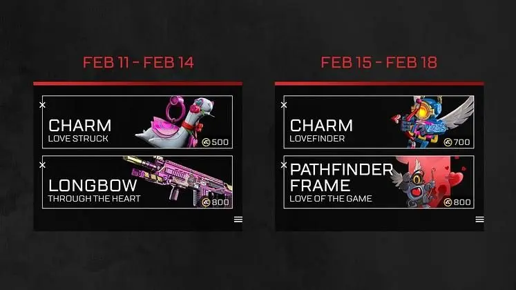 Apex Legends Valentine's Day Rendezvous Event - Double XP and Duos Mode