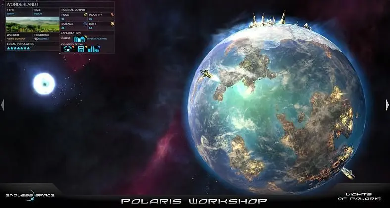 Endless Space receives free Light of Polaris update
