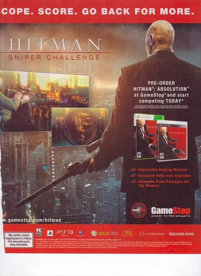 Hitman: Sniper Challenge revealed by Game Informer