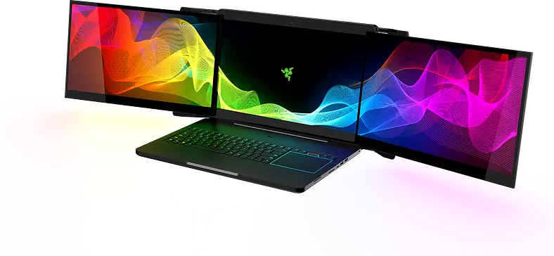 Razer Unveils Project Valerie - A Triple-Screen Laptop - At The 2017 Consumer Electronics Show