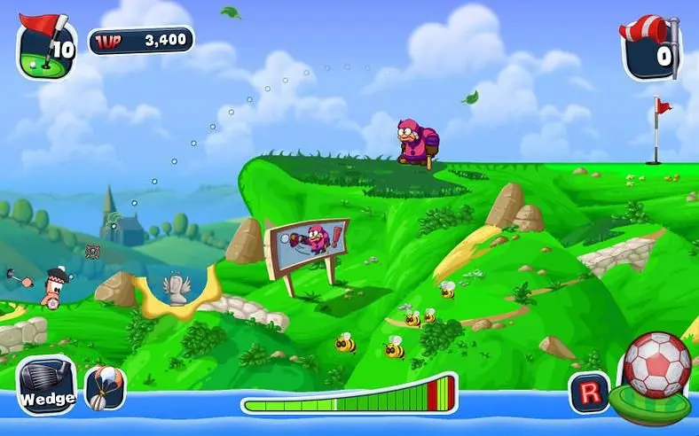 Is Crazy Golf a good game for Worms? 