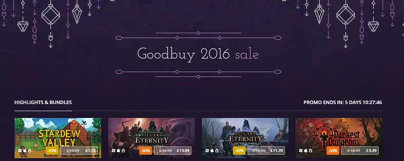 The GOG 'Goodbuy 2016' Sale Is Here - And The Puns Are Free!