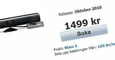 Rumour: Swedish retailers list Microsoft's Natal tech around $200