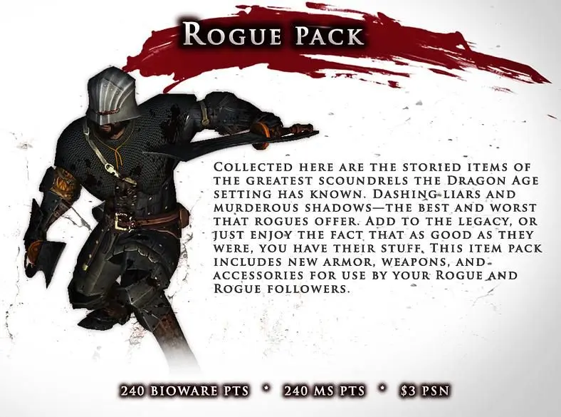 BioWare release Dragon Age II items pack DLC, bundle offered