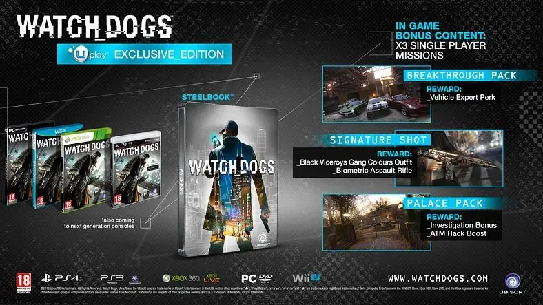 Ubisoft announces release date, gameplay trailer, special editions for Watch Dogs