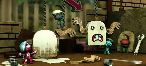 PS3 motion controller shown playing with Resident Evil 5 and LBP