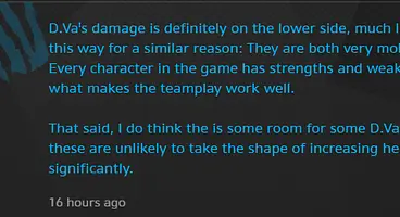 Blizzard are working on balancing certain characters and allowing players to export their highlights