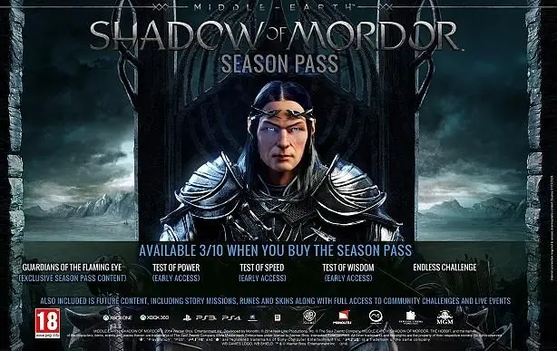 Check out the contents of the Shadow of Mordor Season Pass in this new trailer