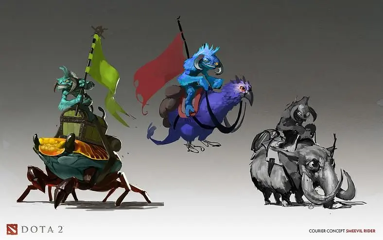 DOTA 2 International Interactive Compendium sales unlock Smeevil courier mounts