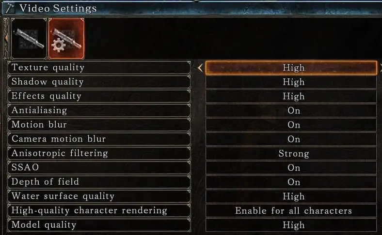 Dark Souls II on PC actually has graphics options this time