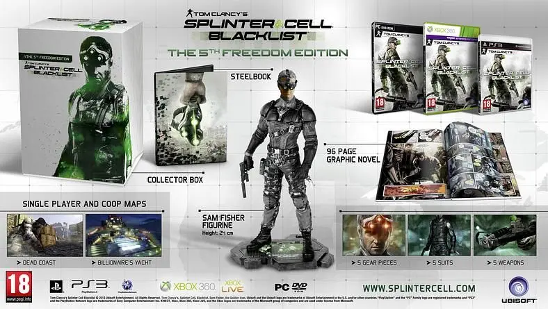 Ubisoft reveals Tom Clancy's Splinter Cell: Blacklist Collectors Editions