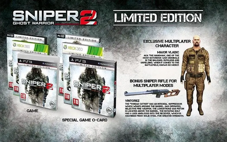 Special editions of Sniper: Ghost Warrior 2 revealed
