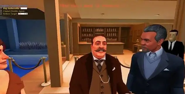 Chris Hecker debuts new SpyParty artwork in action