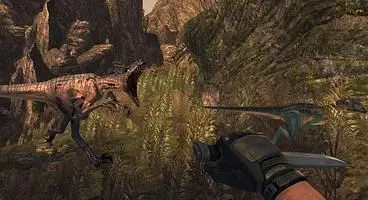 The dinosaurs are really the greatest dynamic of Turok, and that isn't an understatement. They are both you best friend and worst enemy.