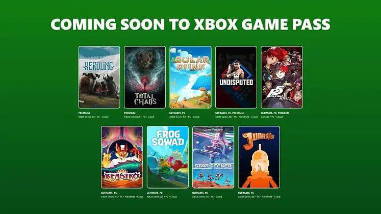 Games Coming to Xbox Game Pass in 2026 - June: Total Chaos, Solarpunk, Persona 5 Royal and More