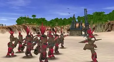 This is a 3D real time strategy game in which you must progressively build units and buildings in order to resist the onslaught of your enemies.