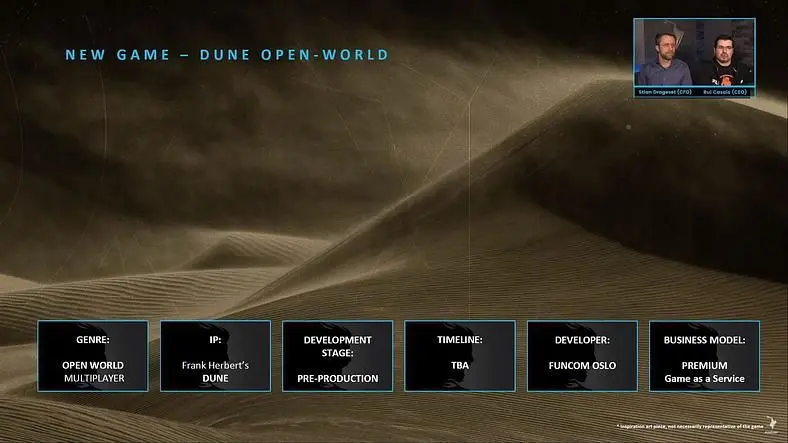 Dune open-world game will be "an evolution" of Conan Exiles