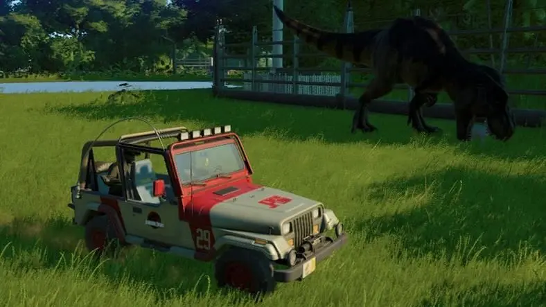 Jurassic World Evolution - How To Unlock The 1993 Jurassic Park Jeep Skin