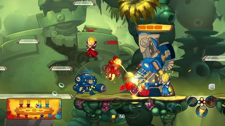 Awesomenauts very nearly lives up to its name with this
lively mix of side scrolling brawling and strategical thinking.