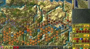Battles simulates the entire Normandy campaign, from the landings to the breakout phase, and includes a campaign game and shorter scenarios of the battle...