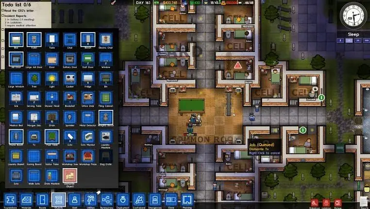 Prison Architect Update 15 adds better mod support, clock speed, guard break rooms