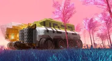 Planet Nomads an open world sandbox, build a "huge self-sufficient mobile fortress"