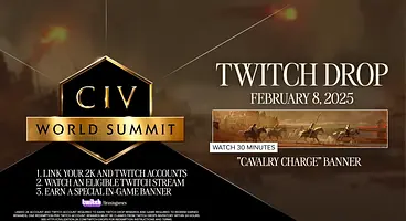 Sid Meier's Civilization 7 Twitch Drops 2025 - Exploration Age and Cavalry Charge Banners
