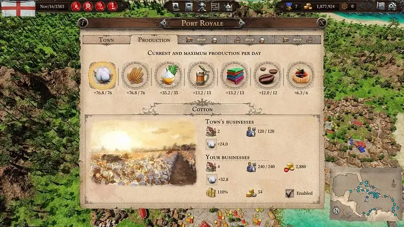 Port Royale 4 Production and Town Management Guide