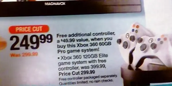 Target ad reveals Xbox 360 price drops, Elite for $299 next week?